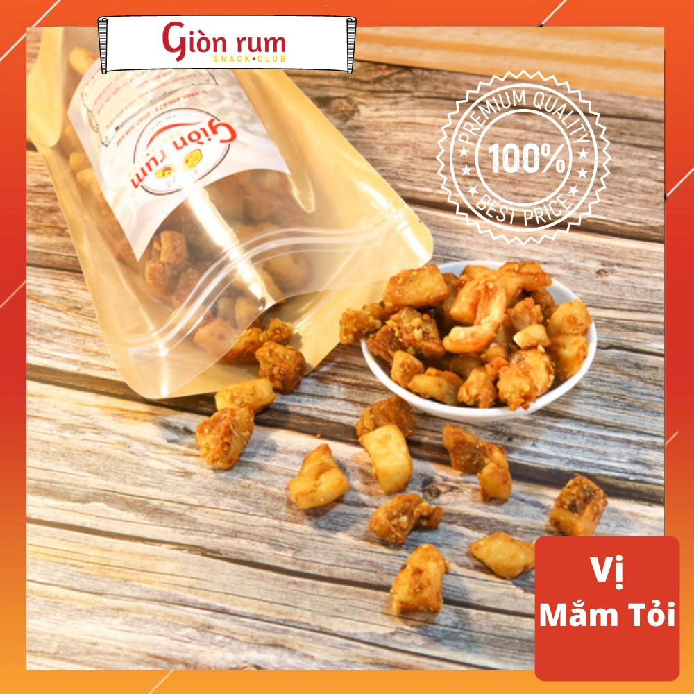 [Siêu Ngon] Tóp Mỡ Sốt Vị Mắm Tỏi - 100g - Siêu Sạch Đậm Vị Thơm Giòn Chất Lượng - Đồ Ăn Vặt - Giòn Rụm Snack Club | BigBuy360 - bigbuy360.vn