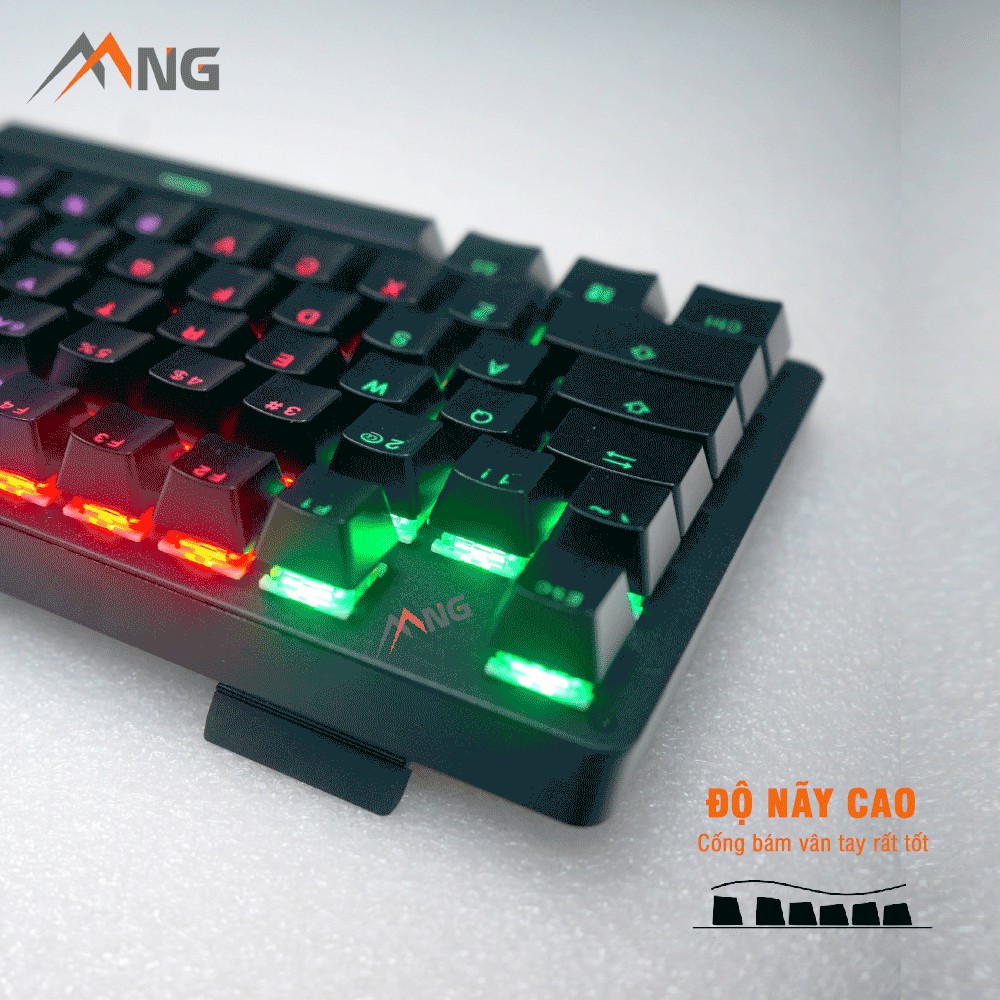 Bàn phím Gaming E-DRA EK311 Cơ Đèn Led 104 phím Có Dây Bảo hành 24 tháng