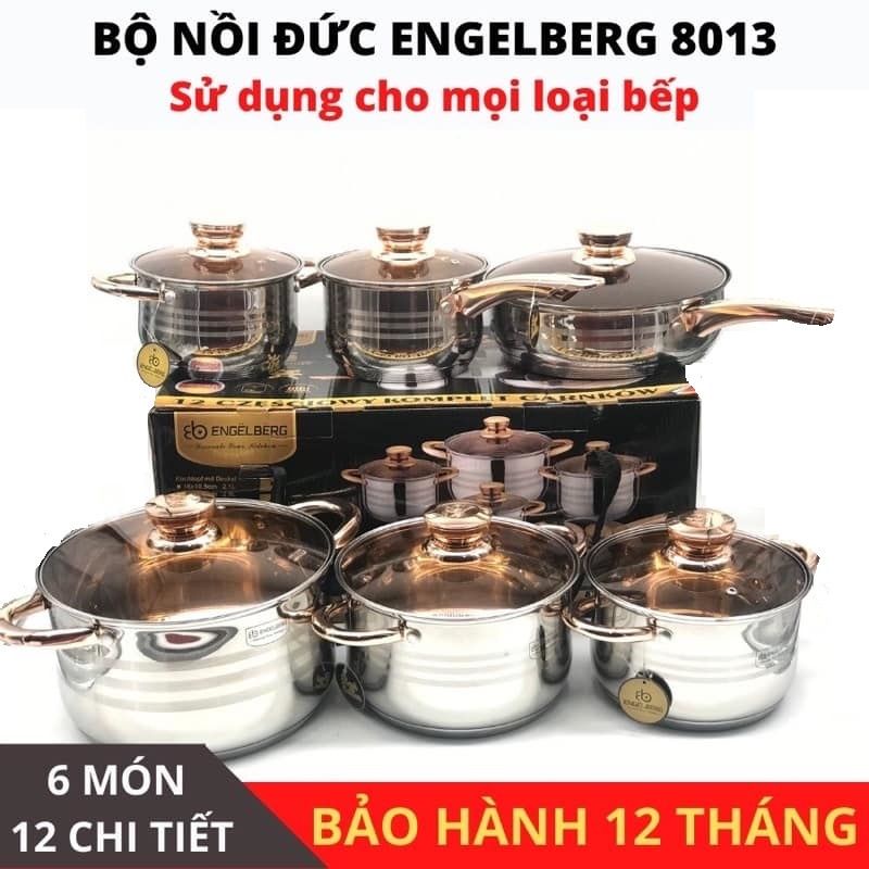 Bộ nồi 6 món inox( bán lẻ)