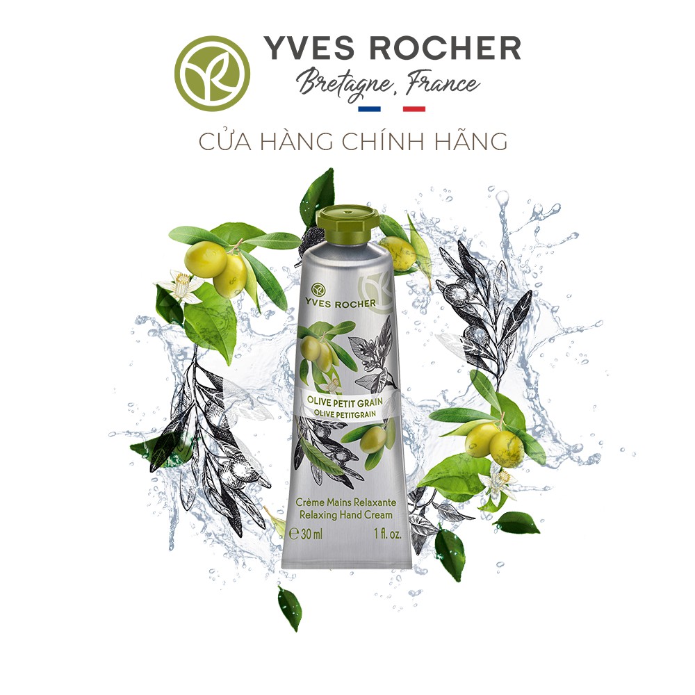 Kem Dưỡng Da Tay Yves Rocher Olive Petitgrain Hand Cream 30ml