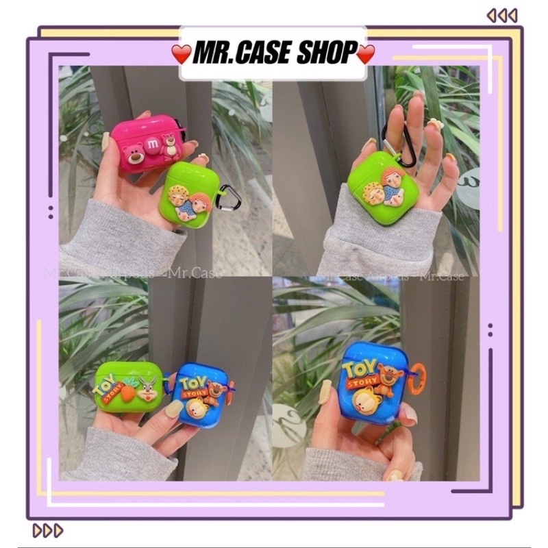 [ CÓ AP 3 ] Case Airpods 1/2 /Pro Vỏ Ốp Tai Nghe Hình Nhiều Mẫu Hoạt Hình xinh - Mr.Case AirPods