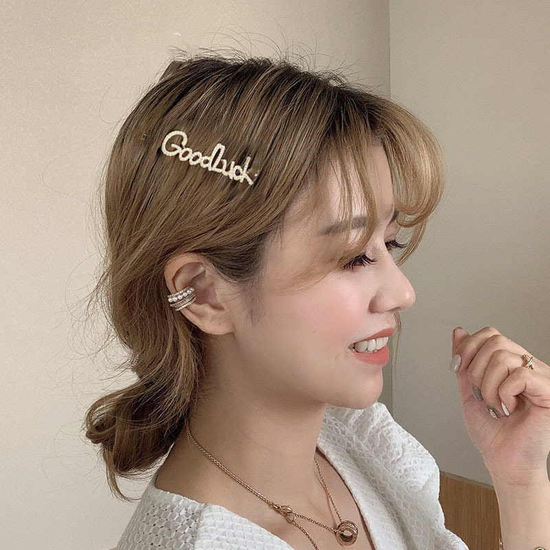 Kẹp tóc nữ hình chữ cái thời trang Hàn Quốc