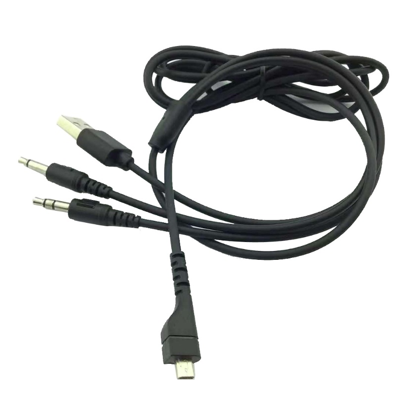 Dây Cáp Sạc Tai Nghe 4 Trong 1 Dài 1.8m / 6ft Giắc Cắm 3.5mm Cho Steelseries-Arctis 7 5 3 Pro