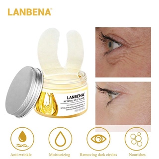 [Hàng mới về] Set 50 mặt nạ mắt Lanbena chứa retinol chống nếp nhăn làm săn chắc da cao cấp