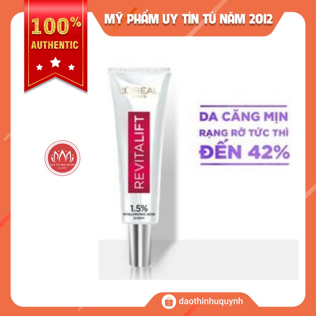 Tinh Chất L'Oreal Hyaluronic Acid Cấp Ẩm Sáng Da 7.5ml Revitalift 1.5% Hyaluronic Acid Serum