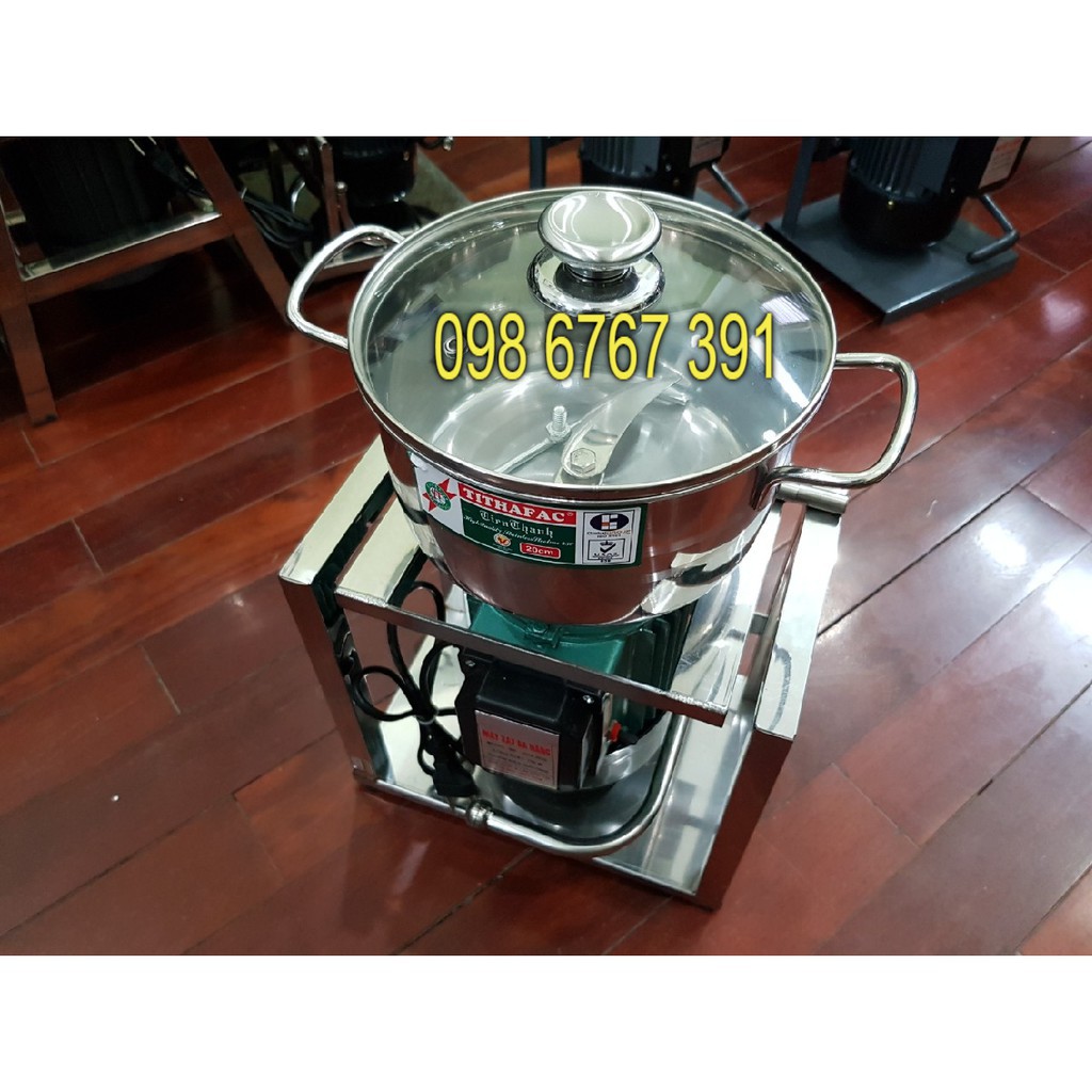 Máy xay thịt công nghiệp 900W làm giò chả, xúc xích khung inox bao quanh chắc chắn, tặng lưỡi đánh ruốc