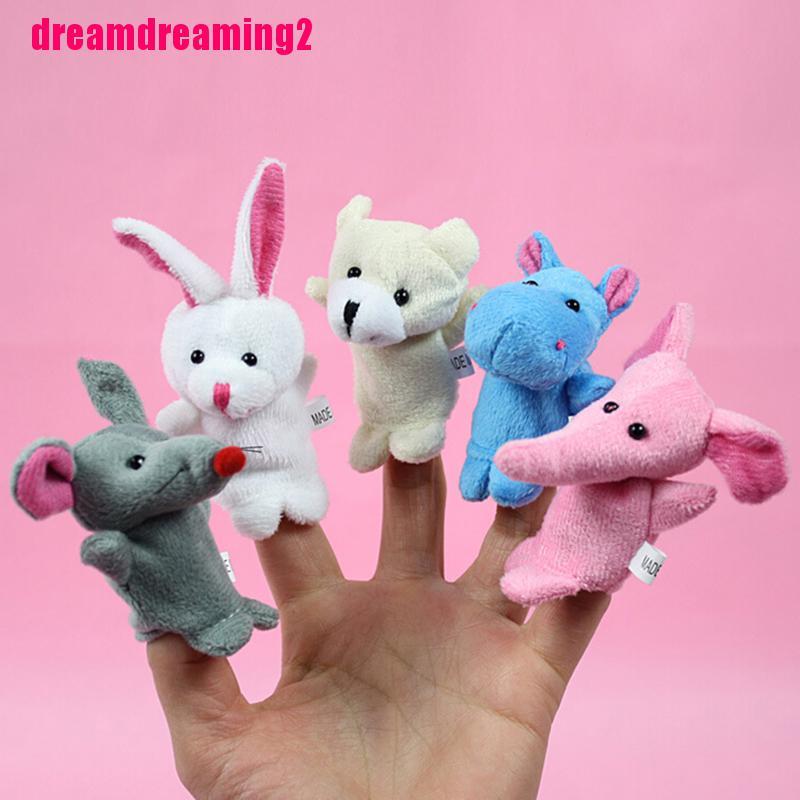 Bộ 10 Rối Bông Đeo Ngón Tay Hình Động Vật Dễ Thương