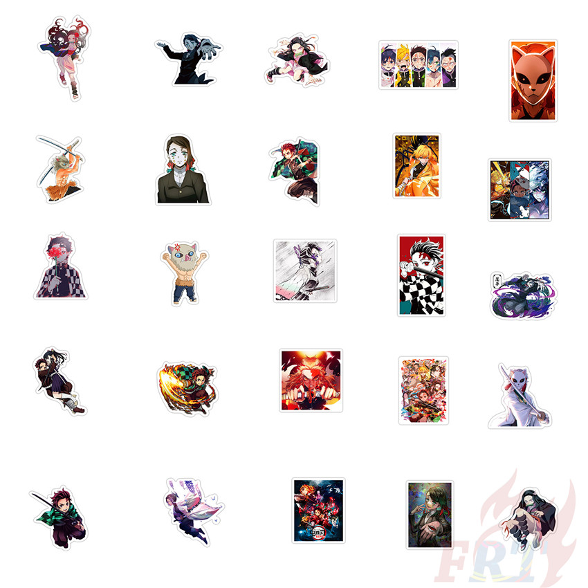 ❉ Ufotable Movie：Demon Slayer - Series 02 Anime Kamado Tanjirou Nezuko Waterproof Graffiti Stickers ❉ 50Pcs/Set DIY Fashion Luggage Laptop Skateboard Doodle Decals Stickers