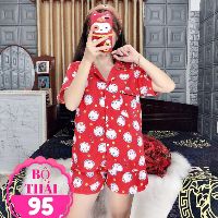 SET BỘ PIJAMA KATE THÁI ĐÙI HÌNH DORAEMON