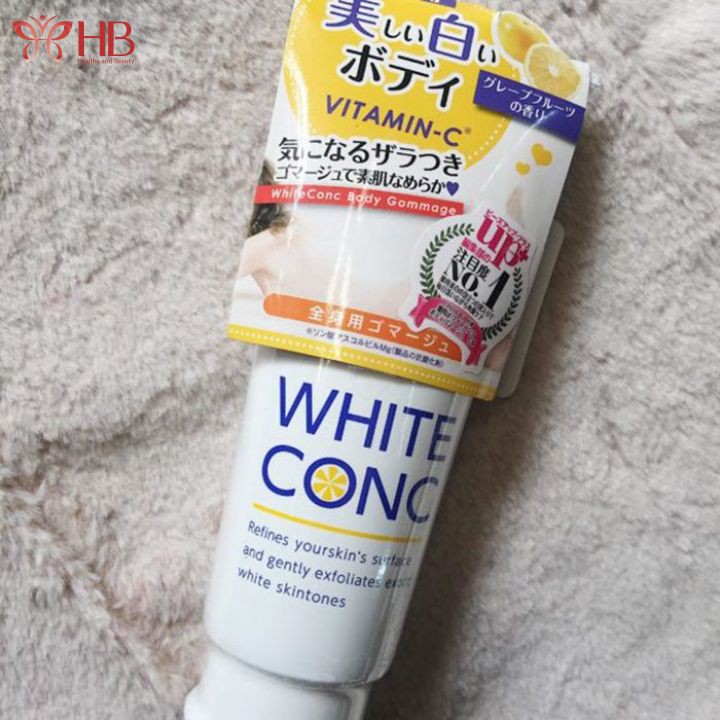 Tẩy Da Chết Body Trắng Da  White ConC 180g Số 1 Cosme Nhật Bản