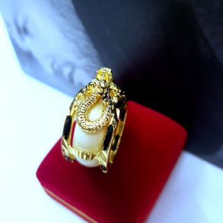 Nhẫn nam đầu rồng mắt đỏ