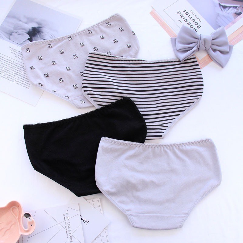 Quần Lót Nữ Cotton cao cấp in hình gấu trúc kháng khuẩn mỏng mát tôn dáng mã 3536