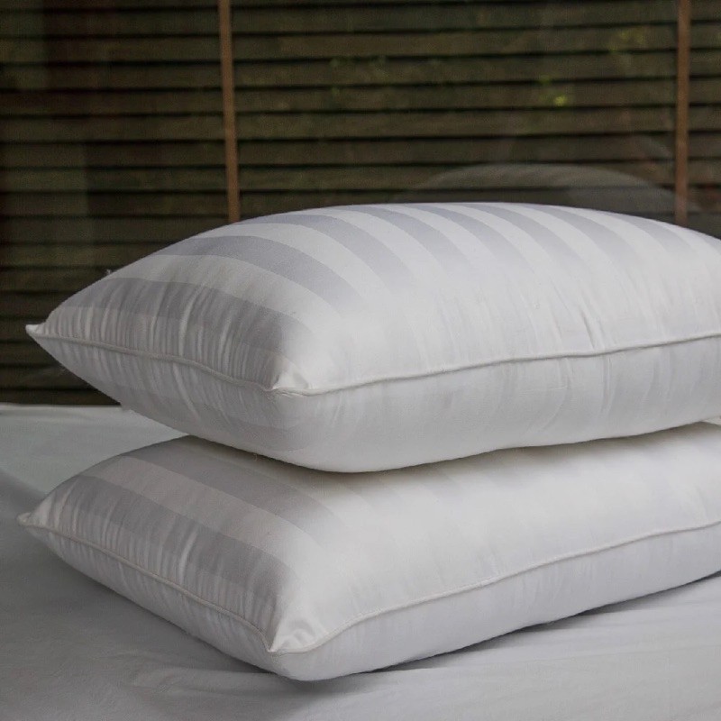 Gói Nằm Lông Vũ, Gối nằm Lông Ngỗng, Gối nằm Tơ Tằm Cao Cấp Vải Cotton siêu mịn mát