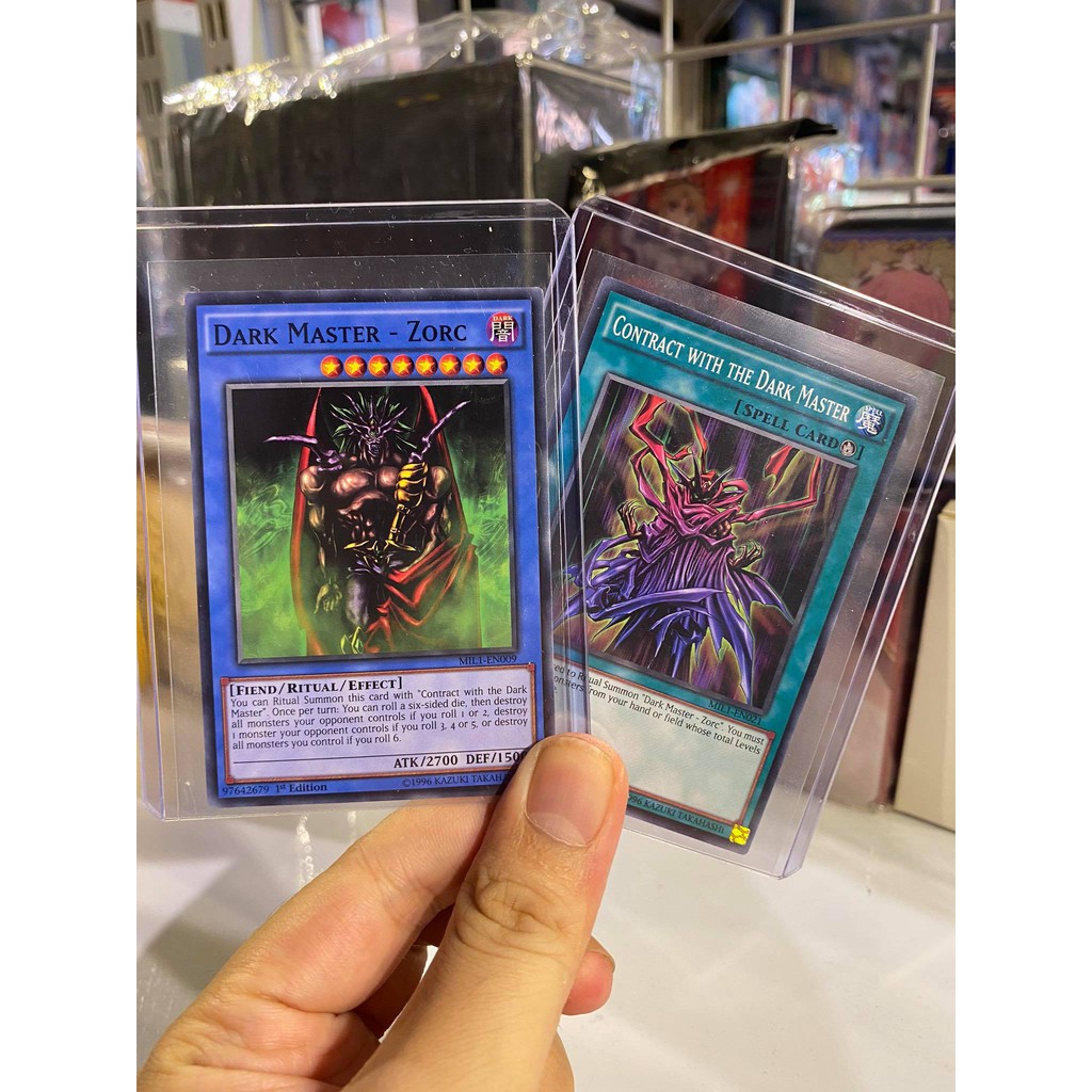 Lá bài thẻ bài Yugioh Combo Dark Master - Tặng bọc bài nhựa bảo quản