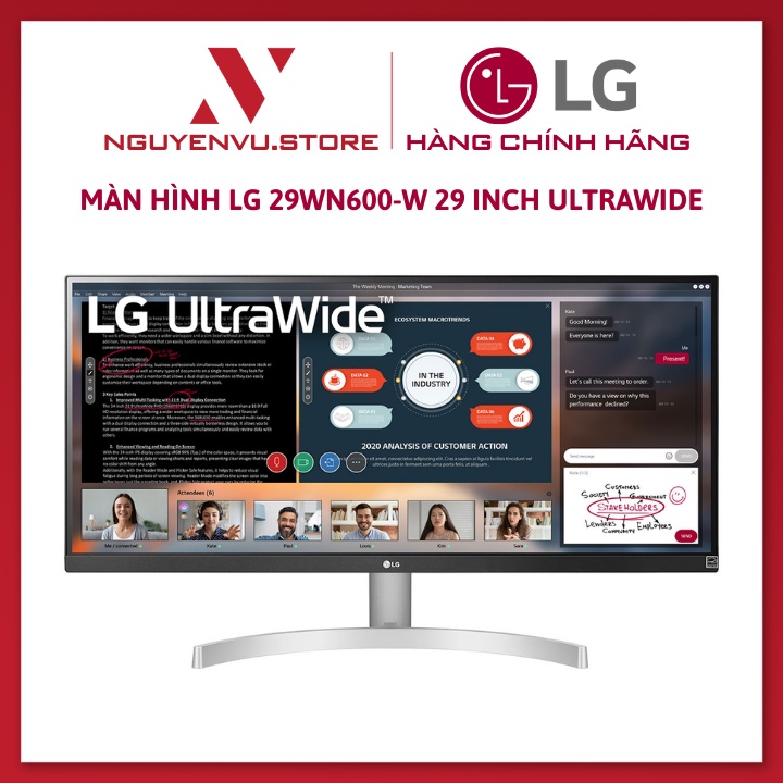 Màn Hình LG 29WN600-W 29 Inch Ultrawide  - Hàng Chính Hãng