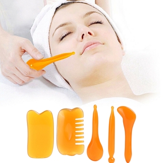 (Hàng Mới Về) Set 5 Miếng Đá Ngọc Bích Màu Xanh Lá Tự Nhiên Dùng Mát Xa Cơ Thể