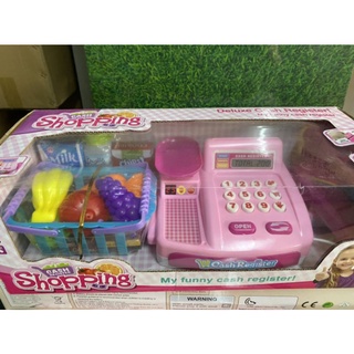 Máy tính tiền siêu thị cho bé yêu.