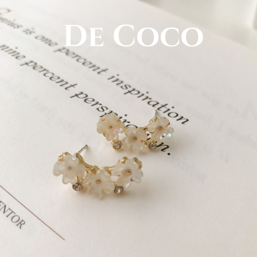 Bông tai khuyên tai nữ hoa nhí De Coco decoco.accessories