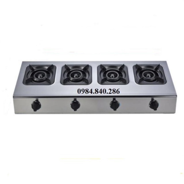 Bếp gas 4 họng - 4 cửa - 4 lò (chuyên dùng mỳ cay, cháo ếch...)