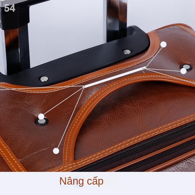 Hộp đựng xe đẩy Hongchang bánh phổ thông nam hành lý doanh nhân vali da mềm xách tay mật khẩu sức chứa lớn nữ