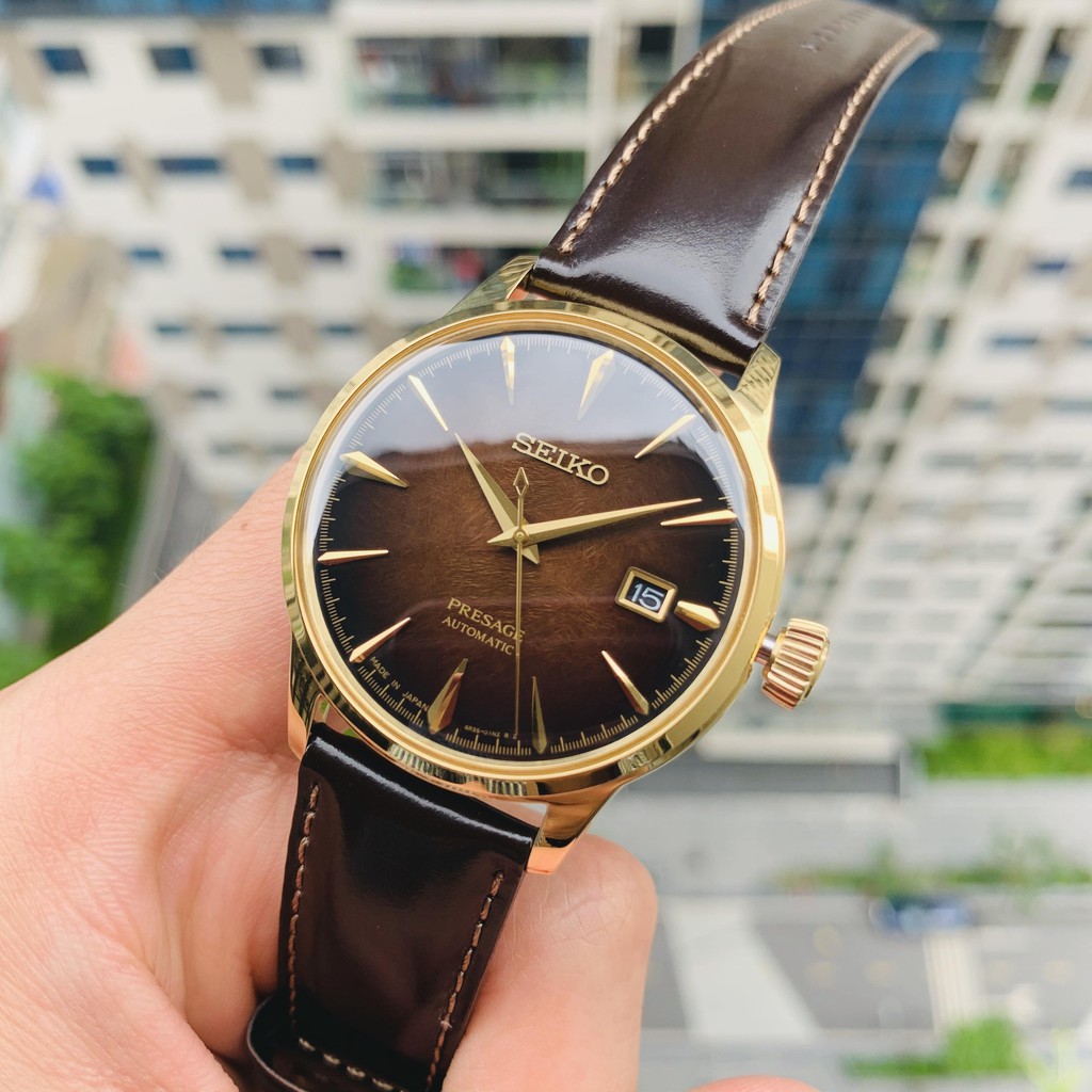 Đồng hồ nam Seiko Presage Cocktail Limited Edition SRPD36J1 - Mệnh Kim và Hỏa