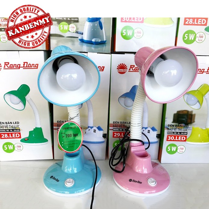 [SALE] Đèn học để bàn Rạng Đông LED RD-RL-28 bảo vệ thị lực