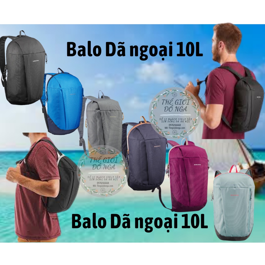 Balo du lịch dã ngoại 10L (Hàng chính hãng hàng chuẩn mới nhất 2021)