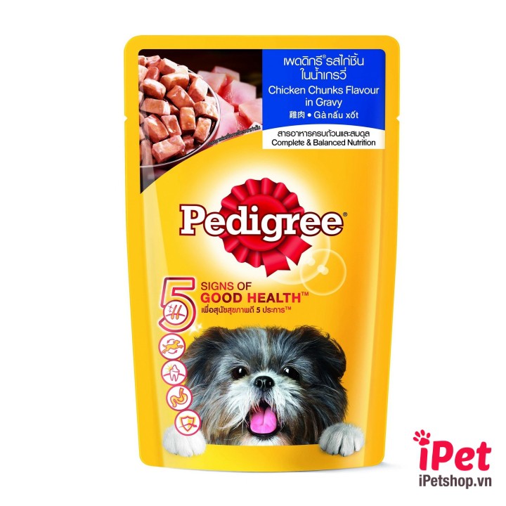 Pate Thức Ăn Mềm Cho Chó Con, Chó Lớn Pedigree Gói 130g - iPet Shop