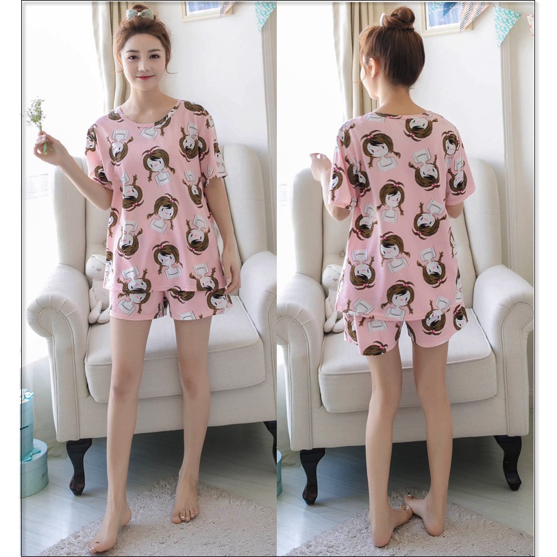 Đồ ngủ nữ [Nhiều Mẫu Để Chọn] , Đồ bộ mặc nhà nữ dễ thương vải dệt kim và cotton rất mát mịn Nhiều mẫu để lựa chọn | BigBuy360 - bigbuy360.vn