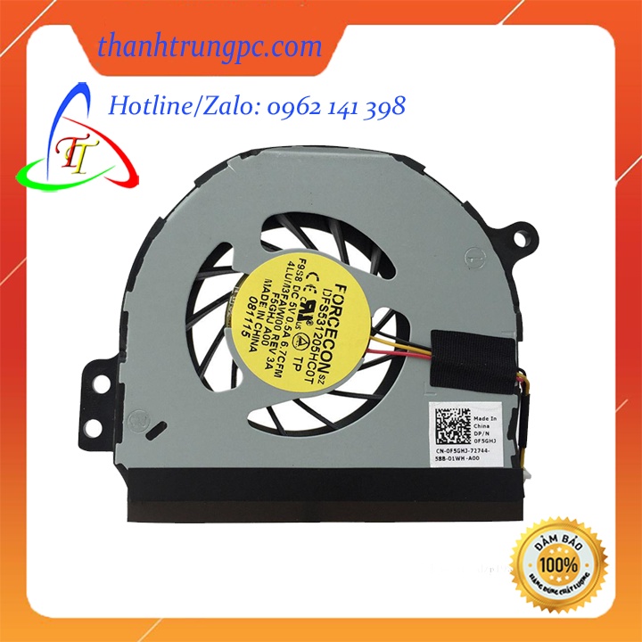 Quạt laptop dell 14R N4110 14RD M411R N4120 M4110 vostro v3450