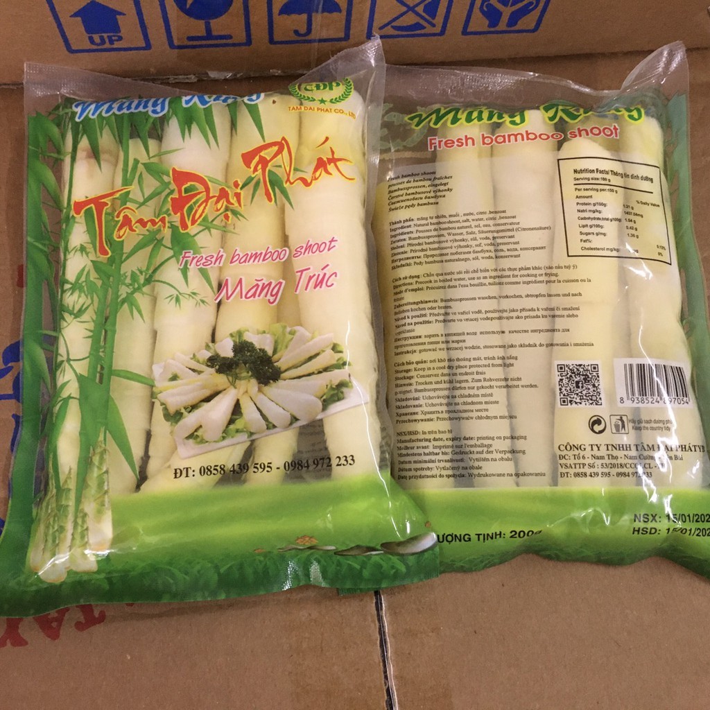 10 gói măng trúc nhỡ Tâm Đại Phát đặc sản Tây Bắc