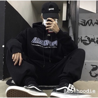 Áo hoodie pepermia đen