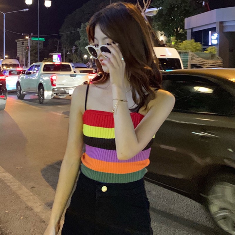 Áo Len Không Tay Họa Tiết Kẻ Sọc Cho Nữ | BigBuy360 - bigbuy360.vn