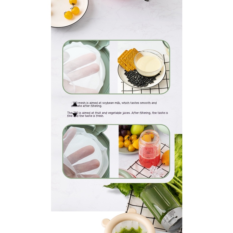 Dụng Cụ Rây Lọc Sữa Đậu Nành Bằng Lưới Siêu Mỏng Tiện Dụng Cho Nhà Bếp