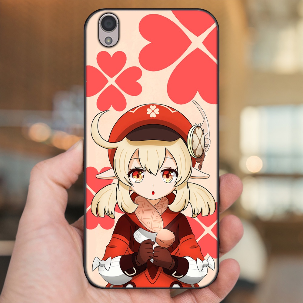 Ốp lưng Oppo A37 Neo 9, F1 Plus viền đen in hình Klee Genshin Impact