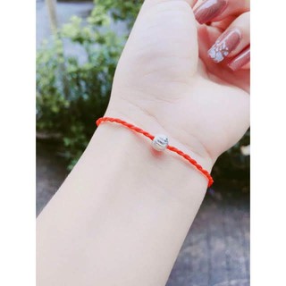 Sợi Chỉ Đỏ May Mắn Mix Bi Bạc Ta