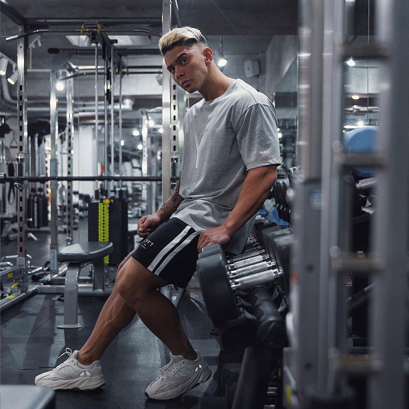 Áo Thun Cotton Thể Thao Tay Ngắn Plus Size M-3Xl Cho Nam