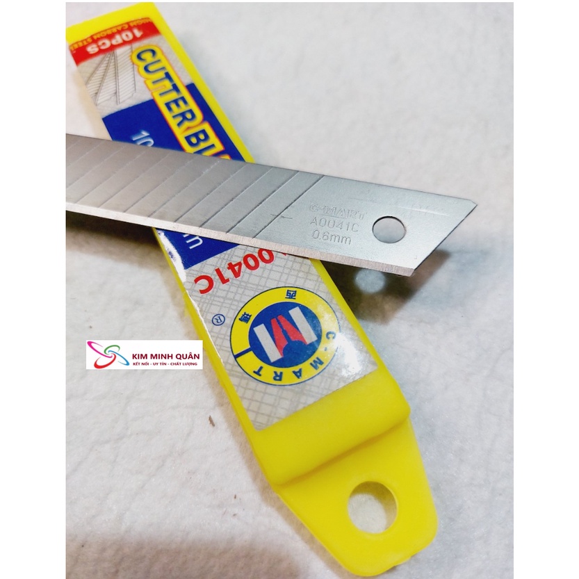 Lưỡi dao rọc giấy , lưỡi dao đa năng 7 rãnh và 14 rãnh 100x18x0.6mm A0041C CMart
