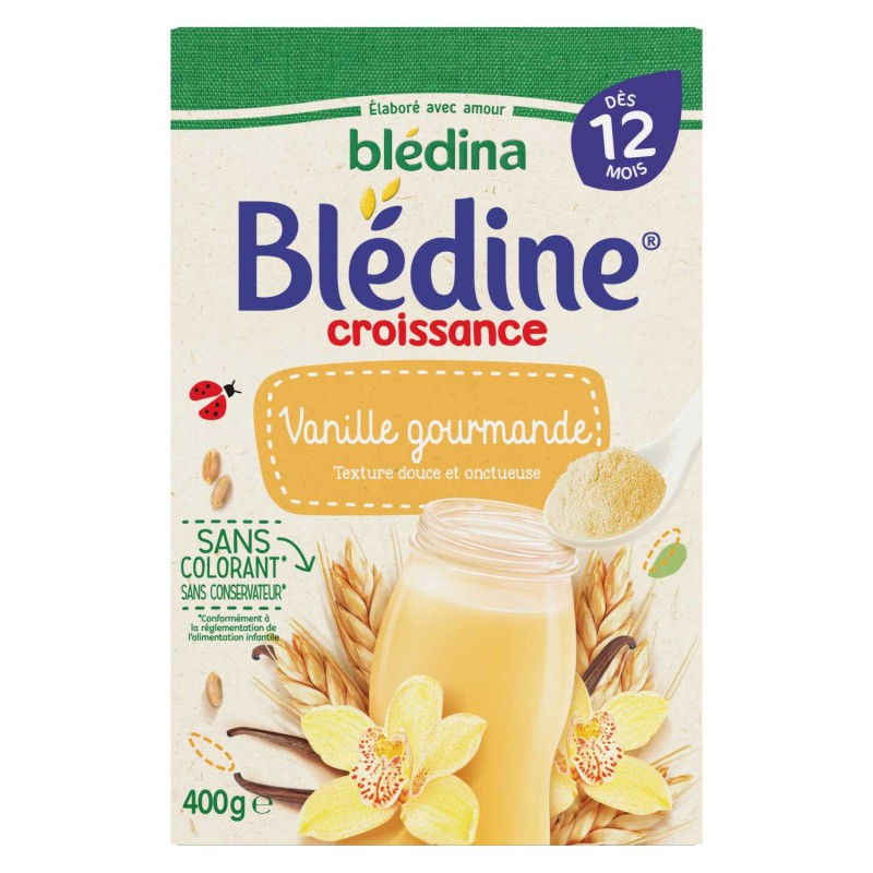 Bột pha sữa Bledine Pháp, bột lắc sữa Bledina ăn dặm cho bé 400g-12M+