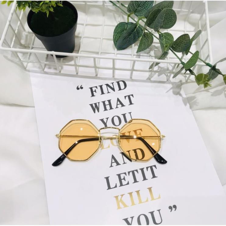 MẮT KÍNH THỜI TRANG HOT TREND ĐA GIÁC NHIỀU MÀU CỰC HOT D07