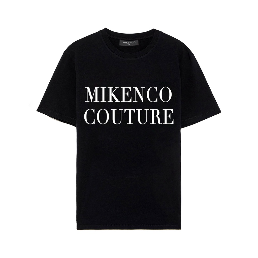 Áo thun tay lỡ unisex Mikenco chữ ngực MOSSSHOP - Áo phông nam nữ phong cách hàn quốc ulzzang form rộng 65kg | BigBuy360 - bigbuy360.vn