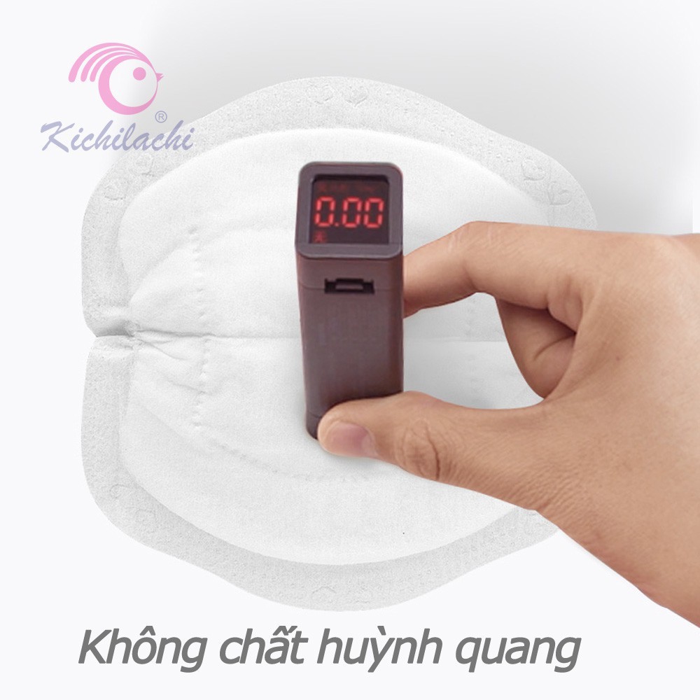 Miếng lót tấm sữa Kichilachi 3D Siêu Thấm, Siêu Dính,Siêu Mỏng, Chống Tràn dùng một lần