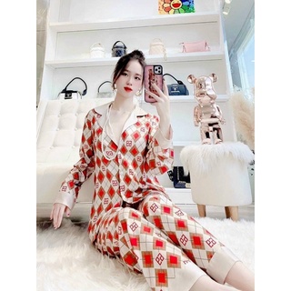 BỘ PIZAMA LỤA XƯƠC CAO CẤP TIỂU THƯ