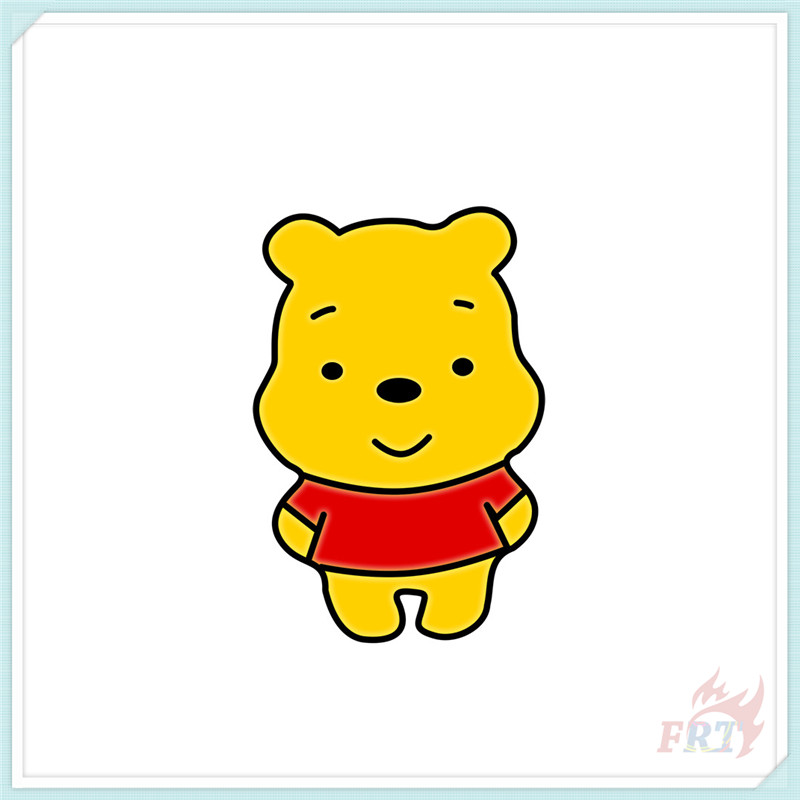 ★ Ghim Cài Áo Hình Nhân Vật Hoạt Hình Gấu pooh Đáng Yêu ★ 1 Huy Hiệu Gài Áo Hình Gấu pooh Thời Trang