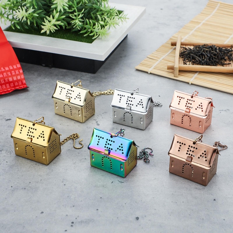 Dụng Cụ Lọc Trà Hình Ngôi Nhà Bằng Thép Không Gỉ