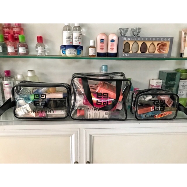 Set 3 túi nhựa trong đựng đồ đa năng loại dầy ( có ảnh chụp thật )