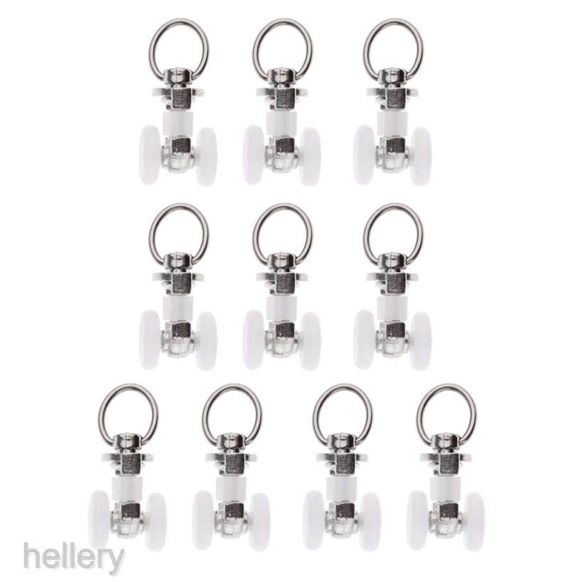 Set 10 Bánh Xe Lăn Bằng Hợp Kim Nhôm Chuyên Dụng Cho Rèm Cửa Sổ