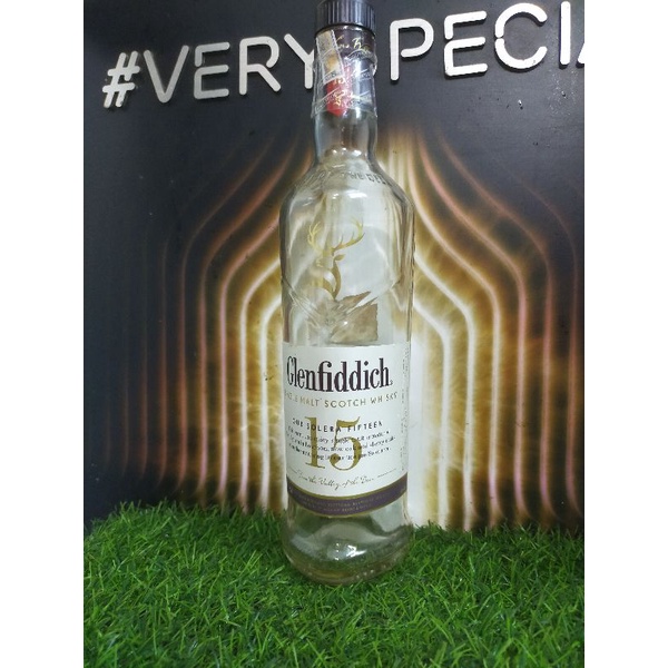Vỏ chai rượu ngoại Glenfiddich 15