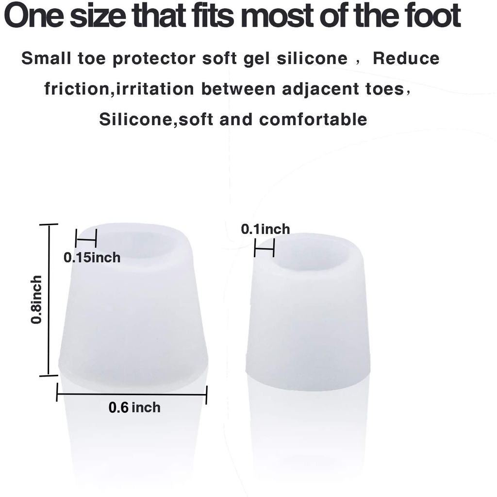 Vỏ Bọc Silicon Bảo Vệ Ngón Chân Giảm Ma Sát Tiện Dụng