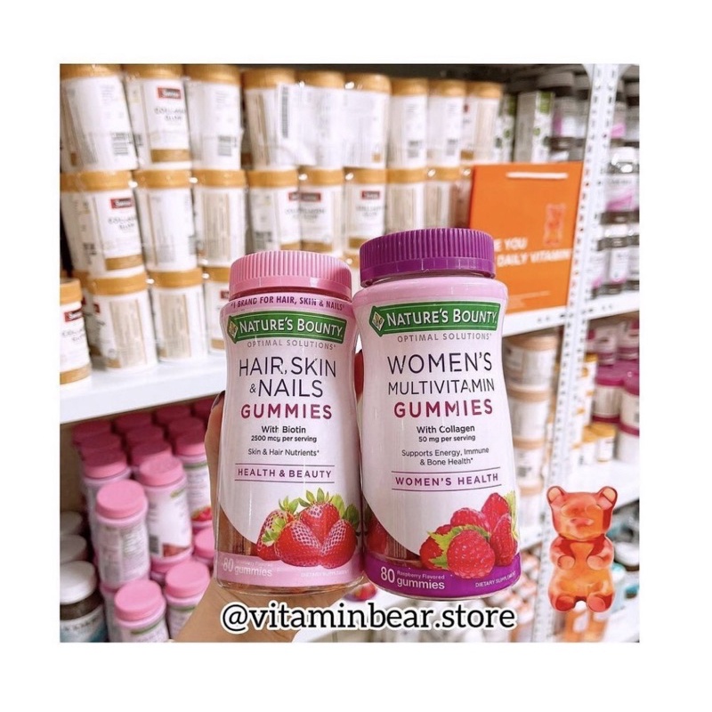 Kẹo dẻo tổng hợp Nature’s Bounty Women’s Multivitamin Gummies cho nữ 80v